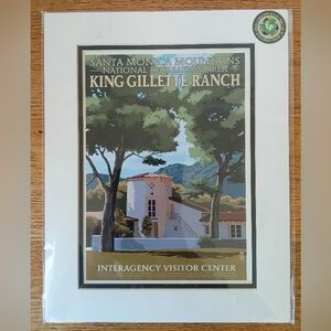 King Gillette Ranch Santa Monica 11x14 Matted Print Lantern Press Image 43105